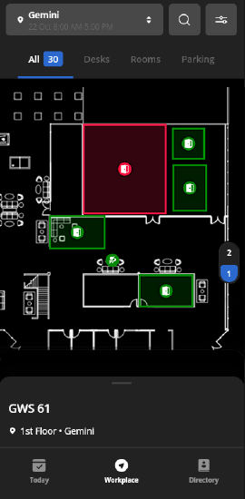 5 rooms and 1 desk example